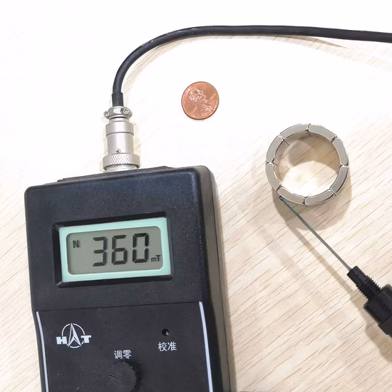 Hc40b N42 Half Ring Neodymium Magnet, Arc Segment Half Round Circle Trapezoid Curved Neodymium Magnet Used for Wind Turbine