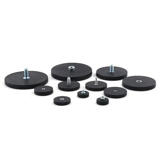 Мощные магнитные сборки, чашеобразный магнит NdFeB с резиновым покрытием и винтовой резьбой.