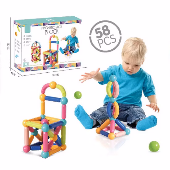 Оптовая продажа детей, собирающих животных магические магнитные строительные блоки игрушки